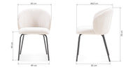 Spisestol LARISA Beige/Svart