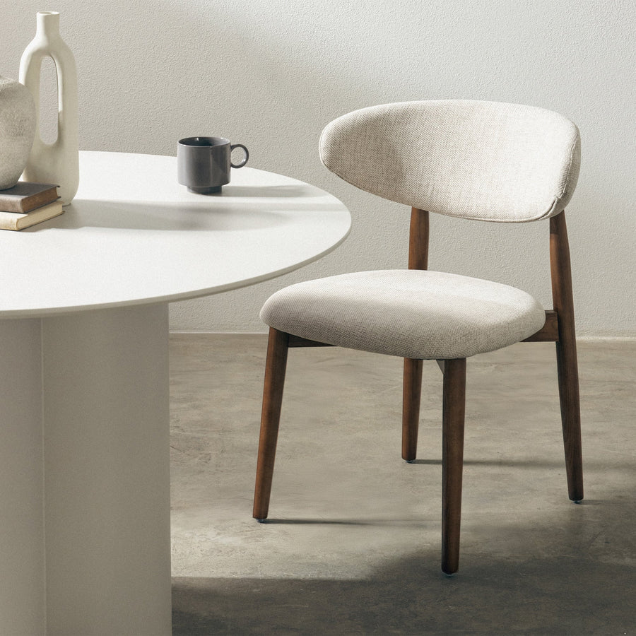 Spisestol LARNACA Beige/Brun