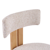 Matteo spisestol – beige/krem med naturben