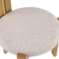 Matteo spisestol – beige/krem med naturben
