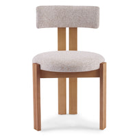 Matteo spisestol – beige/krem med naturben