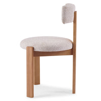 Matteo spisestol – beige/krem med naturben