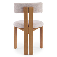 Matteo spisestol – beige/krem med naturben