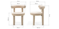 Spisestol PEDRO 2.0 Bouclé Beige