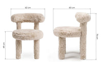 Spisestol Pedro 2.0 – lys beige (sett med 2 stk.)
