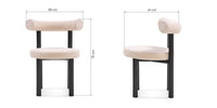 Spisestol PEDRO Bouclé TC3 Beige
