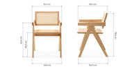 Spisestol FREJA Natur Rattan
