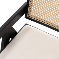 Spisestol FRIDA Svart / Lys Beige