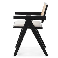 Spisestol FRIDA Svart / Lys Beige