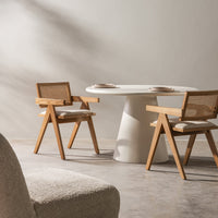 Spisestol FRIDA Natur / Lys Beige