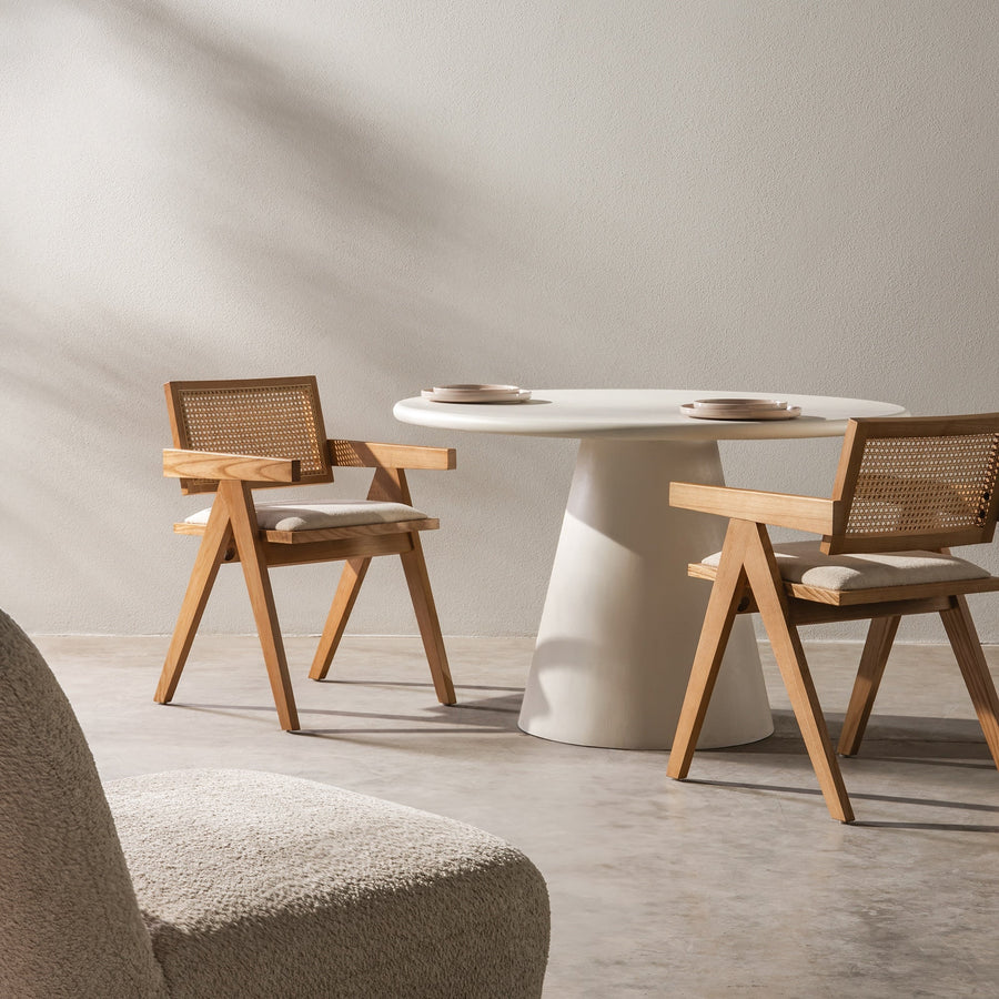 Spisestol FRIDA Natur / Lys Beige