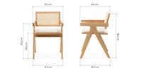 Spisestol FRIDA Natur / Lys Beige