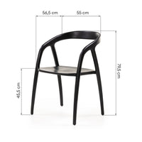Chair Sande black teak