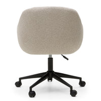Svingstol Acapulco – beige / svarte ben / runde former