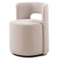 Svingstol Raval – fløyel / beige