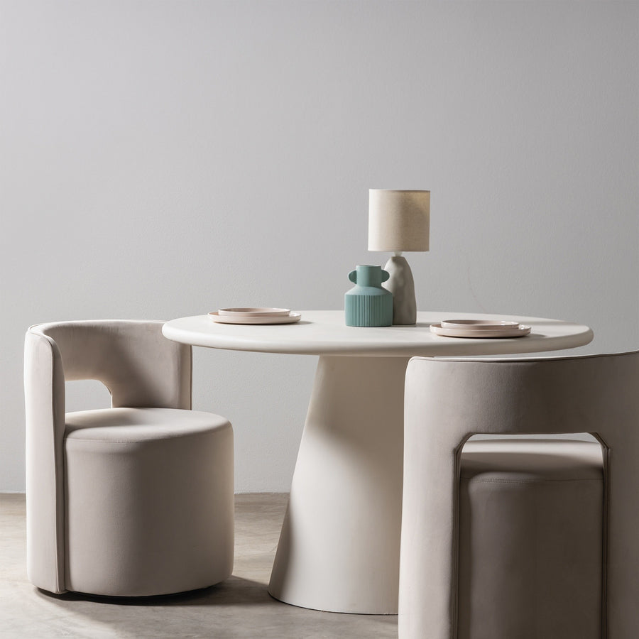 Svingstol Raval – fløyel / beige