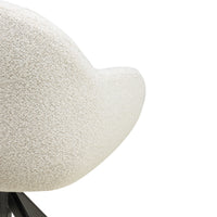 Svingstol Santos – beige og krem / krem og svarte ben