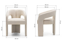 Stol Castelo – polstret / beige