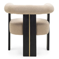 Spisestol CHILI black/cream
