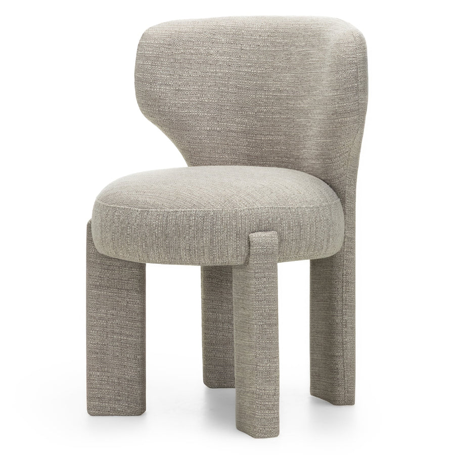 Elaine Spisestol Gråbeige – Bajia Fog Stoff | Moderne Design