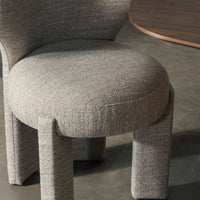 Elaine Spisestol Gråbeige – Bajia Fog Stoff | Moderne Design