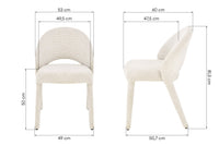 Pearl dreibar stol – Mocha med sorte ben