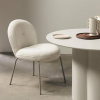 Spisestol FIORI Beige Bouclé