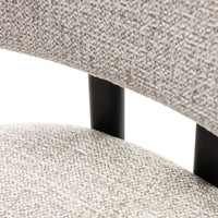 Spisestol FLARE Beige / Sorte Ben