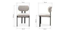 Spisestol FLARE Beige / Sorte Ben