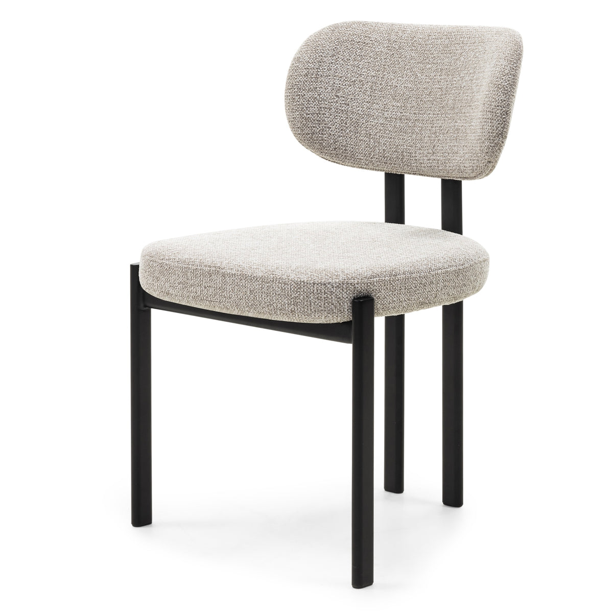 Spisestol FLARE Beige / Sorte Ben