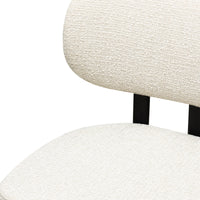 Flare spisestol – Lys beige med sorte ben