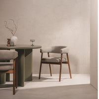 GIOVANI DM4729 – Elegant spise- og loungestol i lys brun Ote Vista