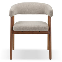 GIOVANI DM4729 – Elegant spise- og loungestol i lys brun Ote Vista