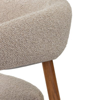 GIOVANI DM4729 – Elegant spise- og loungestol i lys brun Ote Vista