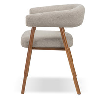 GIOVANI DM4729 – Elegant spise- og loungestol i lys brun Ote Vista