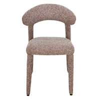 Hiroki spisestol – beige/bordo melert tekstil (Puente 68)