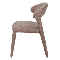 Hiroki spisestol – beige/bordo melert tekstil (Puente 68)