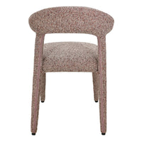 Hiroki spisestol – beige/bordo melert tekstil (Puente 68)