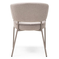 Spisestol Lamu – bouclé / beige (sett med 2 stk.)