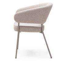 Spisestol Lamu – bouclé / beige (sett med 2 stk.)