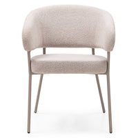 Spisestol Lamu – bouclé / beige (sett med 2 stk.)