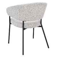 Lamu spisestol – Puente 06 beige melert med sorte metallben