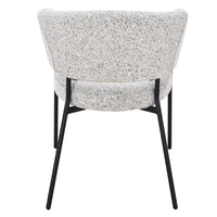 Lamu spisestol – Puente 06 beige melert med sorte metallben