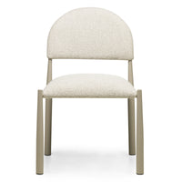 Maze Spisestol Beige-Grå – 53 × 54,5 × 81 cm | Polstret sete