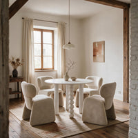 Stol Nabila – polstret / beige (sett med 2 stk.)