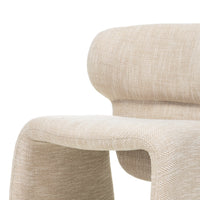 Stol Nabila – polstret / beige (sett med 2 stk.)