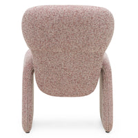 Spisestol Nabila – melert stoff / beige og bordeaux (sett med 2 stk.)