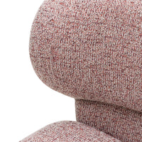 Spisestol Nabila – melert stoff / beige og bordeaux (sett med 2 stk.)