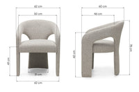 NURIA YT-7200G spisestol – Elegant stol i beige og cream