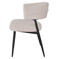 ROSARIO DX-2535 spisestol – Elegant komfort i kremfarget stoff (FABB HAGA 23)